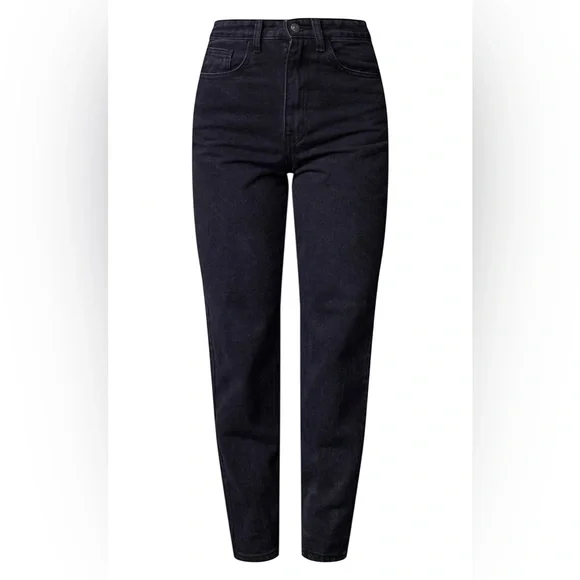 NWT PrettyLittleThing Washed Black Distressed Mom Jeans US Size 4 - Picture 6 of 16